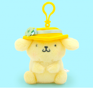 花卉布丁狗吊飾