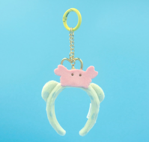 毛毯熊頭箍吊飾
